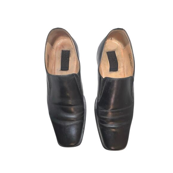 Mercanti Florentini made in Italy Men’s Black leather guessed loafer size 10.5M - Picture 2 of 12